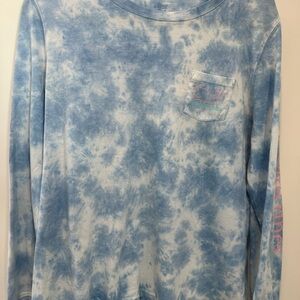 Vineyard Vines Blue Tie-Dye Long Sleeve Shirt